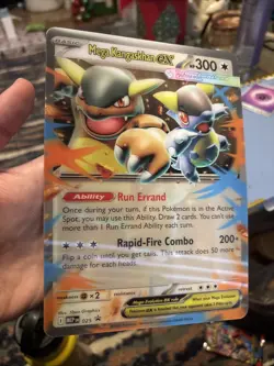Pokemon TCG Mega Kangaskhan ex JUMBO MEP 025 Lenticular Promo Card NM/M - Image 2