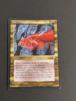 MTG Card - 1x Fire Covenant - Ice Age - LP - Vintage - Magic The Gathering 1995 - Image 2