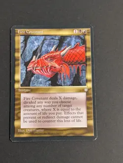 MTG Card - 1x Fire Covenant - Ice Age - LP - Vintage - Magic The Gathering 1995 - Image 3