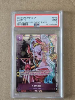 2024 ONE PIECE P-046 EVENT PACK VOL 3 YAMATO PROMO CARD PSA 9 - Image 1