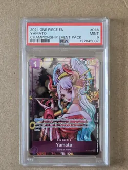 2024 ONE PIECE P-046 EVENT PACK VOL 3 YAMATO PROMO CARD PSA 9 - Image 2