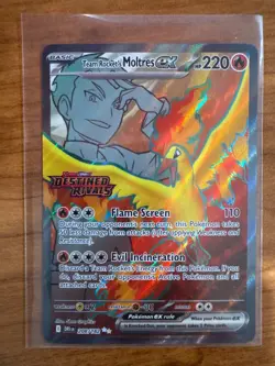 Team Rocket's Moltres ex - (Destined Rivals Stamp) 208/182 Miscellaneous Cards & - Image 1