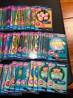 1999 Burger King Pokemon PokeTrivia Card Lot - 120 Cards - 63 out of 151 - Image 5