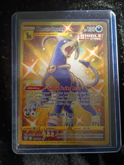 Pokemon TCG Houndoom Card 179/163 Battle Styles Gold Secret Rare - Image 1