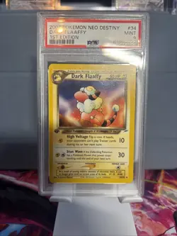 1st Ed Dark Flaaffy PSA 9 Neo Destiny Pokemon Card Non Holo - Image 1