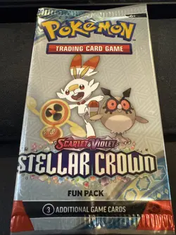 Pokemon Sampling Pack (3 Cards) - Stellar Crown Sample - Pokemon Fun Pack - Image 1