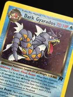 DARK GYARADOS Pokemon Card - WOTC - 1st Edition - Team Rocket - 8/82 HOLO NM (C) - Image 5