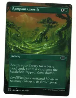 MTG Rampant Growth Borderless Foil Double Masters 2022 Magic The Gathering TCG - Image 1
