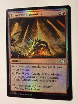 Phyrexian Ironworks Foil Modern Horizons 3 Magic Gathering MTG MH3 - Image 1