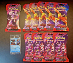 10x Pokemon TCG: Destined Rivals Sleeved Booster Packs LOT & TR Articuno Promo - Image 1
