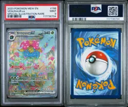 PSA 9 Venusaur ex SIR 151 Alt Art 198/165 Pokemon card 2023 Full Art MEW EN - Image 3