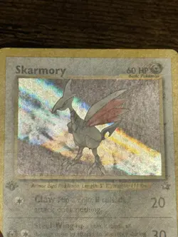 Skarmory 13/111 1st Edition Neo Genesis Vintage Holo Pokemon TCG WOTC LP - Image 2