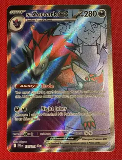N's Zoroark EX 175/159 Pokemon Sv09: Journey Together Holo NM - Image 1