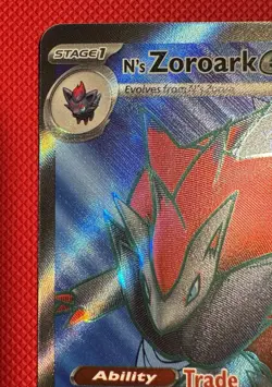 N's Zoroark EX 175/159 Pokemon Sv09: Journey Together Holo NM - Image 2