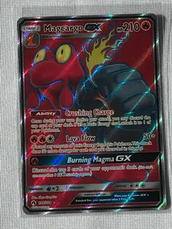 Magcargo GX 198/214 FULL ART ULTRA RARE Pokemon SM Lost Thunder NM HOLO 2018 - Image 1