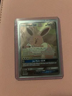 Pokemon Eevee GX Promo Full Art Holo SM233 Basic 160 HP - Image 1