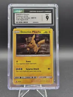 Pokemon Detective Pikachu Holo Promo SM170 CGC 9 Cosmic Holo Bleed - Image 1