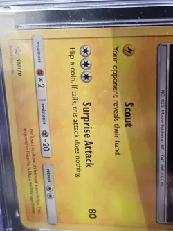 Pokemon Detective Pikachu Holo Promo SM170 CGC 9 Cosmic Holo Bleed - Image 4