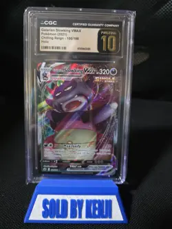Pokemon Galarian Slowking VMAX 100/198 Chilling Reign CGC PRISTINE 10 - Image 1