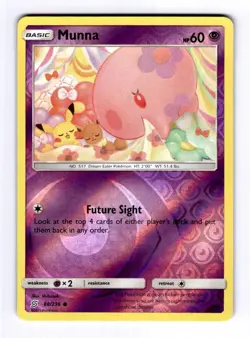 Munna SM - Unified Minds #88 (2019) Common Reverse Holo NM Pokemon - Image 1