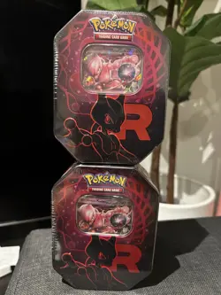 Pokemon Team Rocket Tin Bundle - Mewtwo x2, Brand New & Sealed ✅ - Image 1