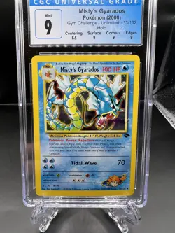2000 Pokemon Gym Challenge #13 Misty's Gyarados Holo CGC 9 MINT - Image 1