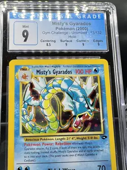 2000 Pokemon Gym Challenge #13 Misty's Gyarados Holo CGC 9 MINT - Image 2