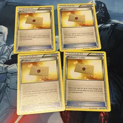 Pokemon TCG Professor's Letter x4 146/162 Breakthrough - Image 1