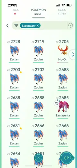 Pokemon Go (Stage 46 ) Shiny Legendary Zamazenta ( 25 Legendarys ) - Image 3