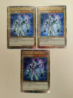 3x Elemental HERO Neos TN23-EN006 QC Secret Rare Yugioh! NM - Image 2
