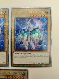 3x Elemental HERO Neos TN23-EN006 QC Secret Rare Yugioh! NM - Image 5