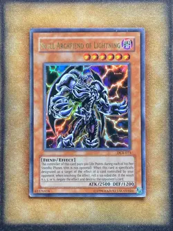 Yugioh Skull Archfiend of Lightning DCR-073 Ultra Rare Original Print HP - Image 1