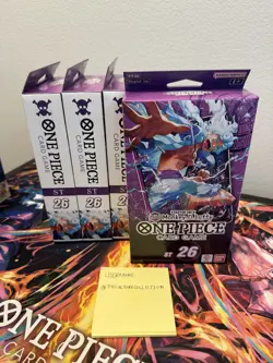 One Piece TCG: Purple/Black - Monkey D. Luffy Starter Deck [ST-26] Sealed - Image 1
