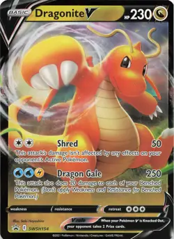 Pokemon Dragonite V - Holo SWSH: Sword & Shield Promo Cards #SWSH154 NM - Image 1