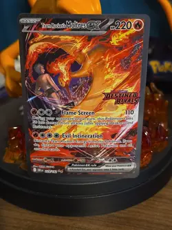 Pokemon TCG Team Rockets Moltres EX Destined Rivals Card 229/182 Stamped - Image 2