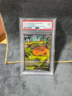 Pokemon Charizard v SWSH260 Holo Promo Card Sword & Shield Psa 9 Mint - Image 1