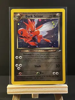 Pokemon TCG Neo Destiny Dark Scizor Holo Rare Card #9/105 Vintage - Image 1