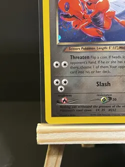 Pokemon TCG Neo Destiny Dark Scizor Holo Rare Card #9/105 Vintage - Image 5