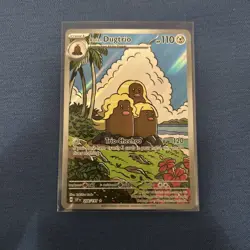 Alolan Dugtrio Full Art Illustration Rare Holo Card 208/191 Sv08: Surging Sparks - Image 1