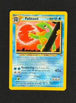 POLITOED *Rare* (NM/LP) - Neo Discovery 27/75 - Pokemon Trading Card Game - Image 1