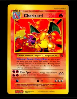 Pokemon CHARIZARD Japanese COROCORO Non Holo JUMBO PROMO Base Set Card 4/102 NM+ - Image 1