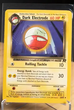 Dark Electrode 34/82 Team Rocket 2000 WOTC Vintage Pokemon Card NM - Image 1