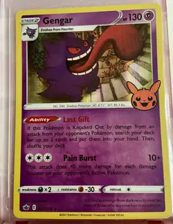 Pokemon Gengar TCG Holo Rare Promo Card 057/198 Trick or Trade Halloween NM - Image 1