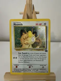 Pokemon TCG Meowth Black Star GB Promo 10 Holo Card Wizards of the Coast - Image 1