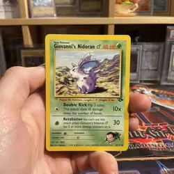 Pokemon TCG Giovanni's Nidoran Gym Challenge Card 76/132 VLP Vintage WOTC - Image 1