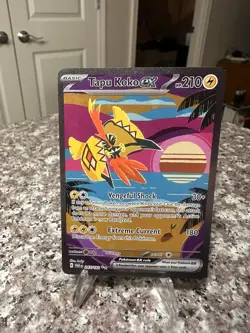 Pokemon TCG Tapu Koko EX Paradox Rift Holo Card 247/182 Sir - Image 2