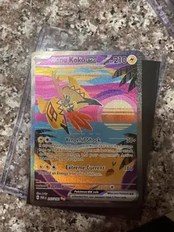 Pokemon TCG Tapu Koko EX Paradox Rift Holo Card 247/182 Sir - Image 4