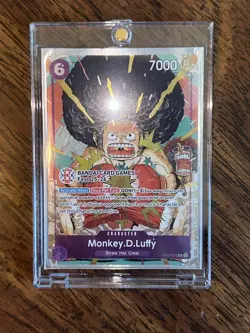 One Piece Monkey D Luffy OP07-073 BANDAI CARD GAMES Fest Promo Card English - Image 1