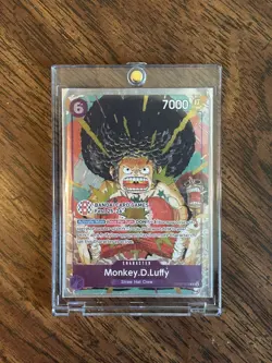 One Piece Monkey D Luffy OP07-073 BANDAI CARD GAMES Fest Promo Card English - Image 2