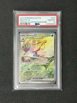 Pokemon TCG Milotic EX Holo Card 237/191 Sv08: Surging Sparks PSA 10 - Image 1